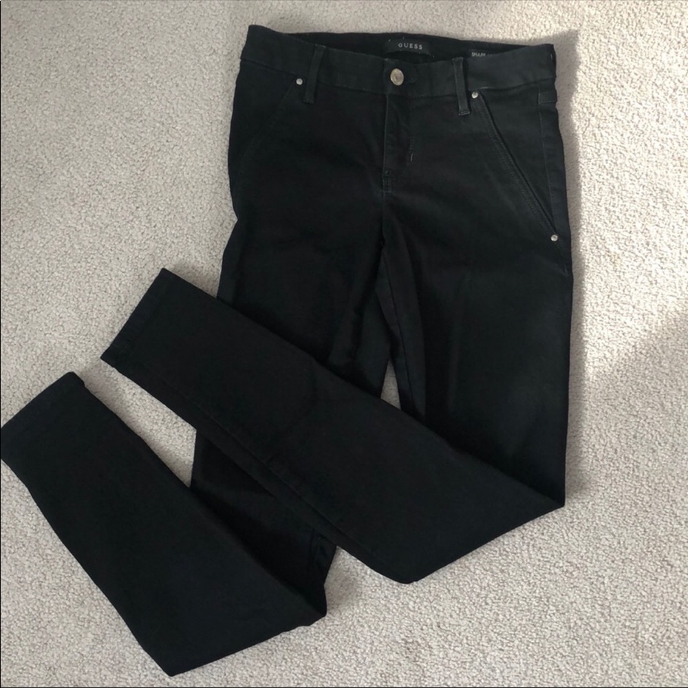 Guess black shape up denim